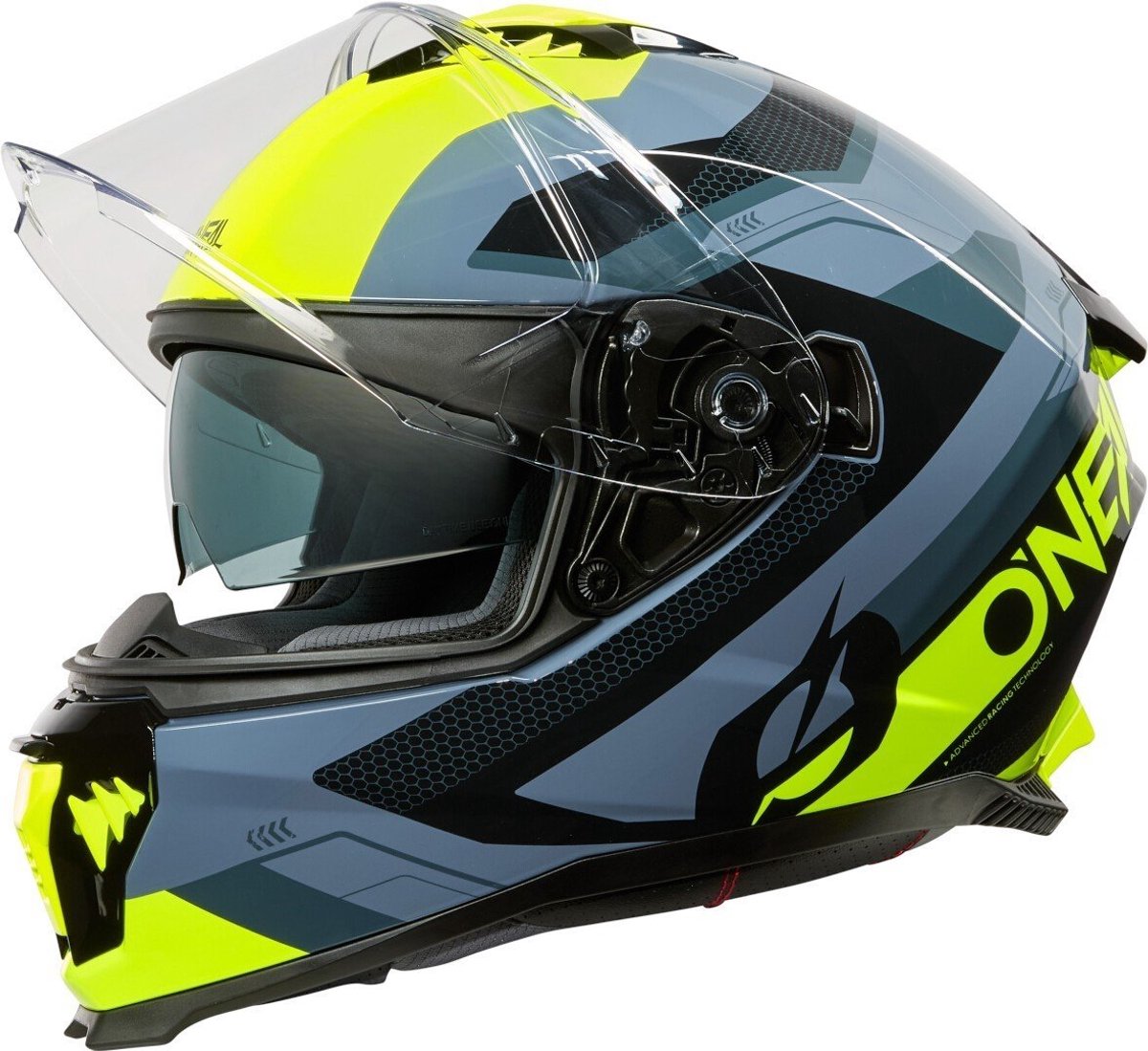 O'NEAL Challenger EXO V.25 Matt Black Grey Fluo Yellow Full Face Helmet - Maat S - Helm