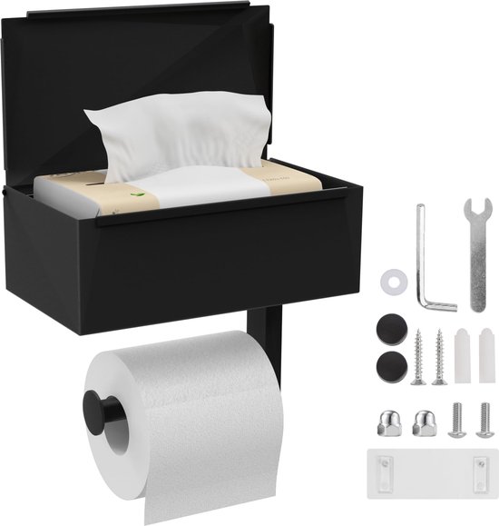 Toilettenpapierhouder van roestvrij staal, zelfklevend of met