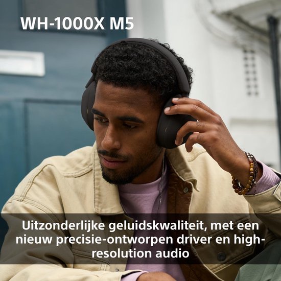 Sony WH-1000XM5 - Draadloze koptelefoon met Noise Cancelling - Smoky Pink / Roze