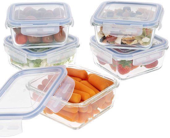 Vind lg luxury & grace 4-pak glazen voedselcontainer 360 ml