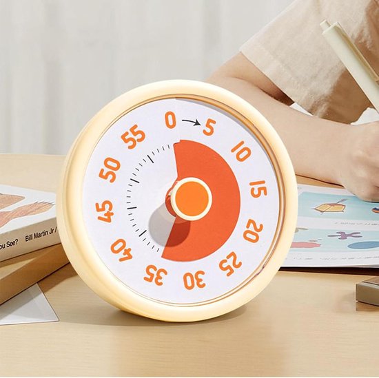 60 minuten visuele timer, bureautimer voor kinderen, klaslokaaltimer voor leraren, schooltimer, keuken, bakken, fitnessruimte, thee-timer, ADHD-tijd voor kinderen (Groen