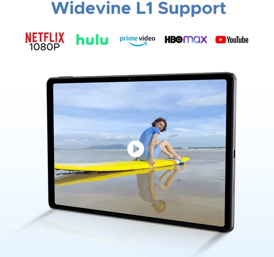 DOOGEE TAB U11 Pro - Tablet - Tablette - 30GB RAM + 256GB ROM(2TB/TF) - 8580 mAh - 11 Inch 1080P 90 Hz - Dubbele luidspreker - T7200 Octa Core - 13MP Camera - 5G WIFI - Face ID - 7.9 mm Metallic Body - Grijs van Merkloos — afbeelding 5