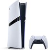 PlayStation 5 Pro console met DualSense controller, in wit met zwarte accenten.