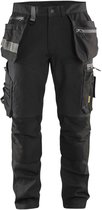 Blaklader Pantalon de travail avec panneaux extensibles et poches à clous 1599-1860 - Zwart - C54