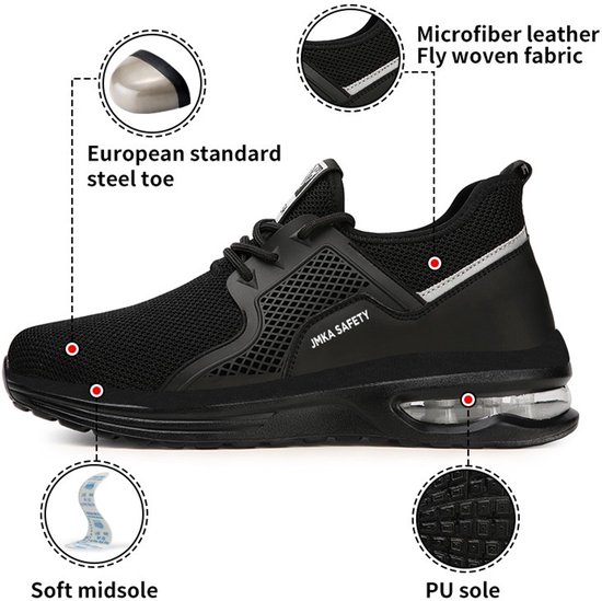 JMKA Chaussures de sécurité - chaussures de travail - chaussures de travail hommes - chaussures de travail femmes - chaussures de sécurité femmes - LIGHTWEIGHT - chaussures de sécurité hommes - taille 45