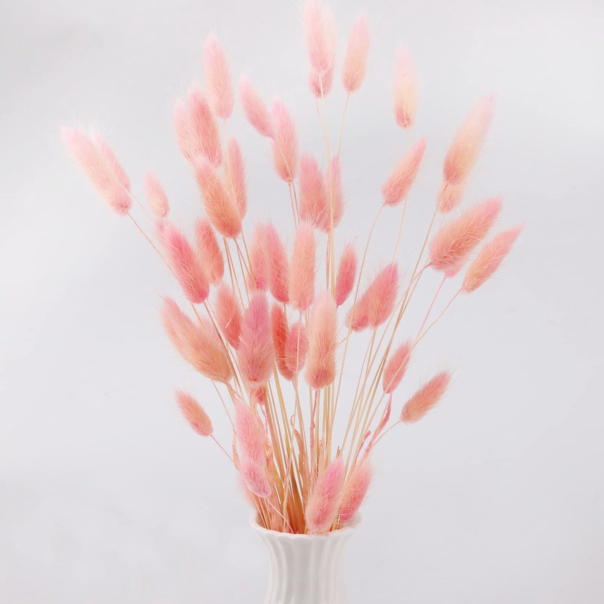 Ibenzoa Boho-Stijl Gedroogd Pampasgras Decoratie voor Huis en Bruiloften - 50 Stuks Roze