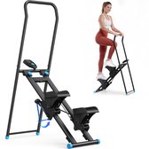 Merach 2025 Stair Stepper voor thuistraining - revalidatie - draagbare crosstrainer-stepper inklapbaar met 3 weerstandsniveaus - LCD-scherm - verstelbaar stuur - antislip-pedalen - vertical climber voor full-body workout