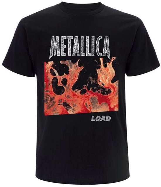 Foto: Metallica load tracklist heren t shirt zwart l