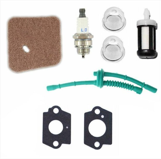 Geschikt voor Carburateur met luchtfilter en brandstofslang voor Stihl FS55 FS38 FS45 FS46 FS55C FC55 FS74 FS75 FS76 FS80 KM85 bosmaaier van HURI — afbeelding 2