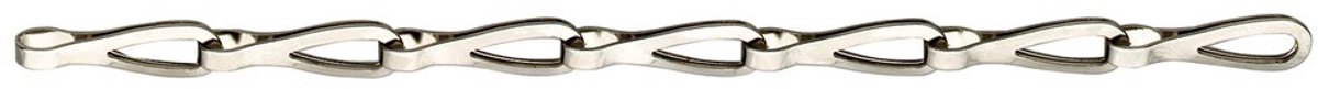 Patentketting 1mm 22X7mm Ms Vern 12,5M