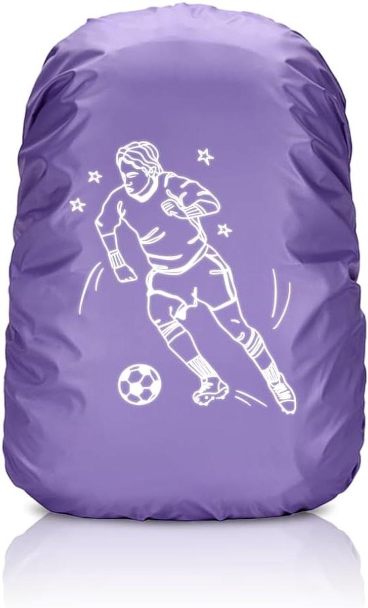 Inovra Plus - Regenhoes 35 liter rugzak - regenbescherming - schooltas - waterdicht - reflecterend - jongens en meisjes - beginners