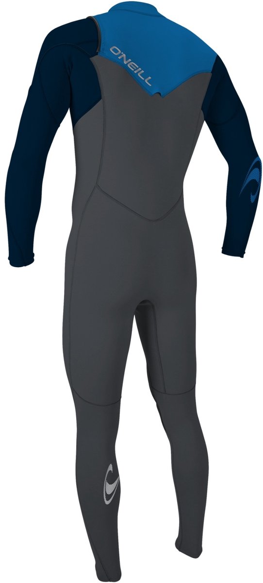2025 O'Neill Junior Hammer 3/2mm Borst Ritssluiting Wetsuit - Gra