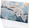 Bloemen, Wit, blauw, goud, beige, zwart, Bloesem, Impressionisme
