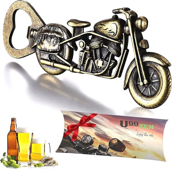 LKKCHER Motorbike bierflesopener, bronzen motorfiets cadeau voor biker hem of haar, vader echtgenoot vriend LKKCHER Motorbike bierflesopener, bronzen motorfiets cadeau voor biker hem of haar, vader echtgenoot vriend