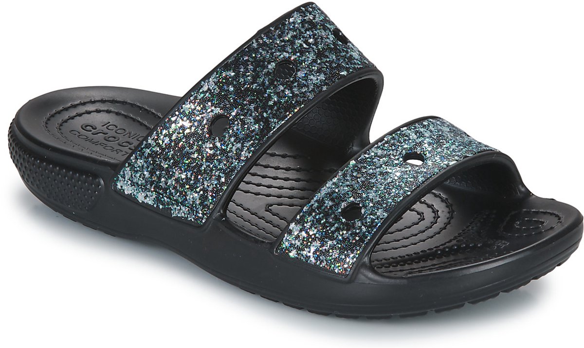 Crocs Classic Glitter II Sandalen Zwart Maat 37/38 US M5/W7