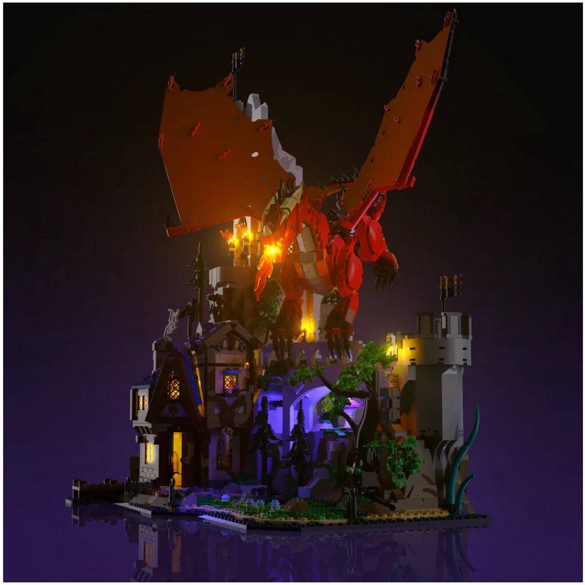 LMB 2.0 - Verlichtingsset geschikt voor LEGO® 21348 Dungeons & Dragons: Verhaal van de Rode Draak