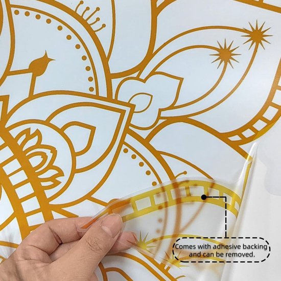 Muurstickers voor inkleuren - Mandala 2 Muurstickers voor inkleuren - Mandala 2
