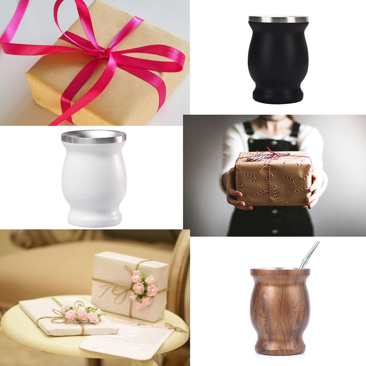 Dubbelwandige Mate Beker - Hout - Yourdailyteacup