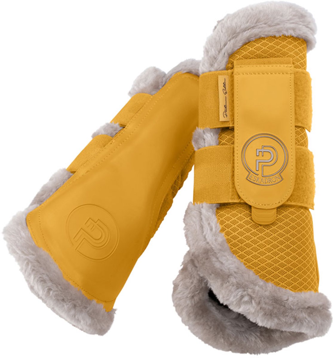 ESKADRON PEESBESCHERMER MESH FAUX FUR | PLATINUM Geel