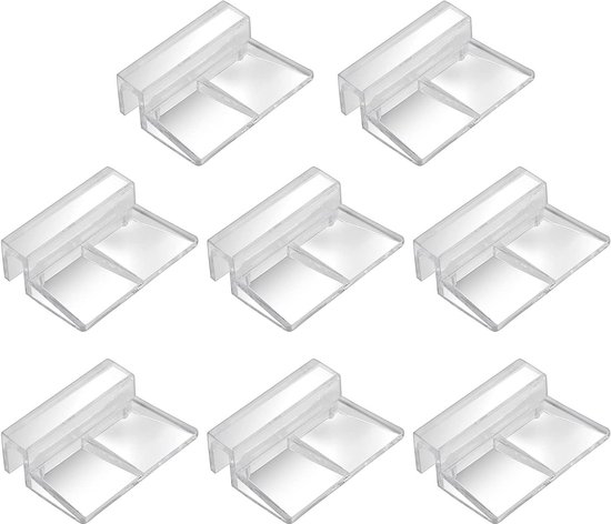 Allecto Plus - Universele glazen afdekklemmen voor vistanks - 8 stuks