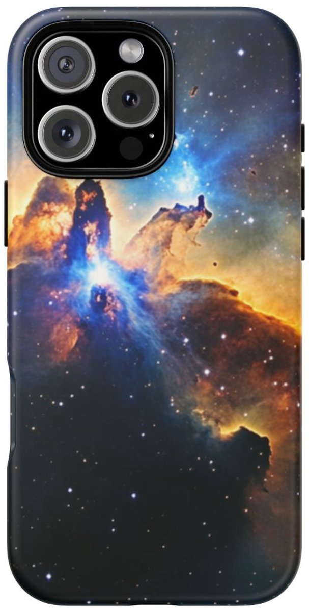 Levendige Kosmische Nevel – Telefoonhoesje Geschikt voor iPhone 16 Pro Max