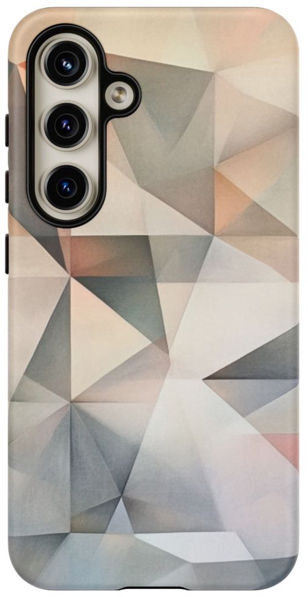 Subtiel Pastel Geometrisch Abstract – Telefoonhoesje Geschikt voor Galaxy S24