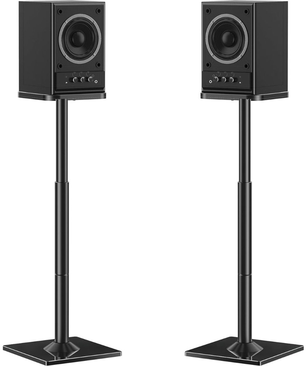 DailySupplies® Luidspreker Standaard - Speaker Vloerstandaard - Extra Stevig - Zwart