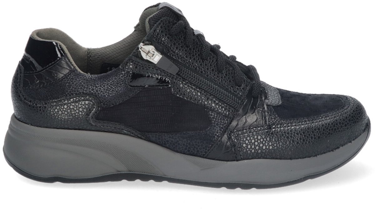 Durea - 6295 H - Lage sneakersDames sneakers - Kleur: Zwart - Maat: 41