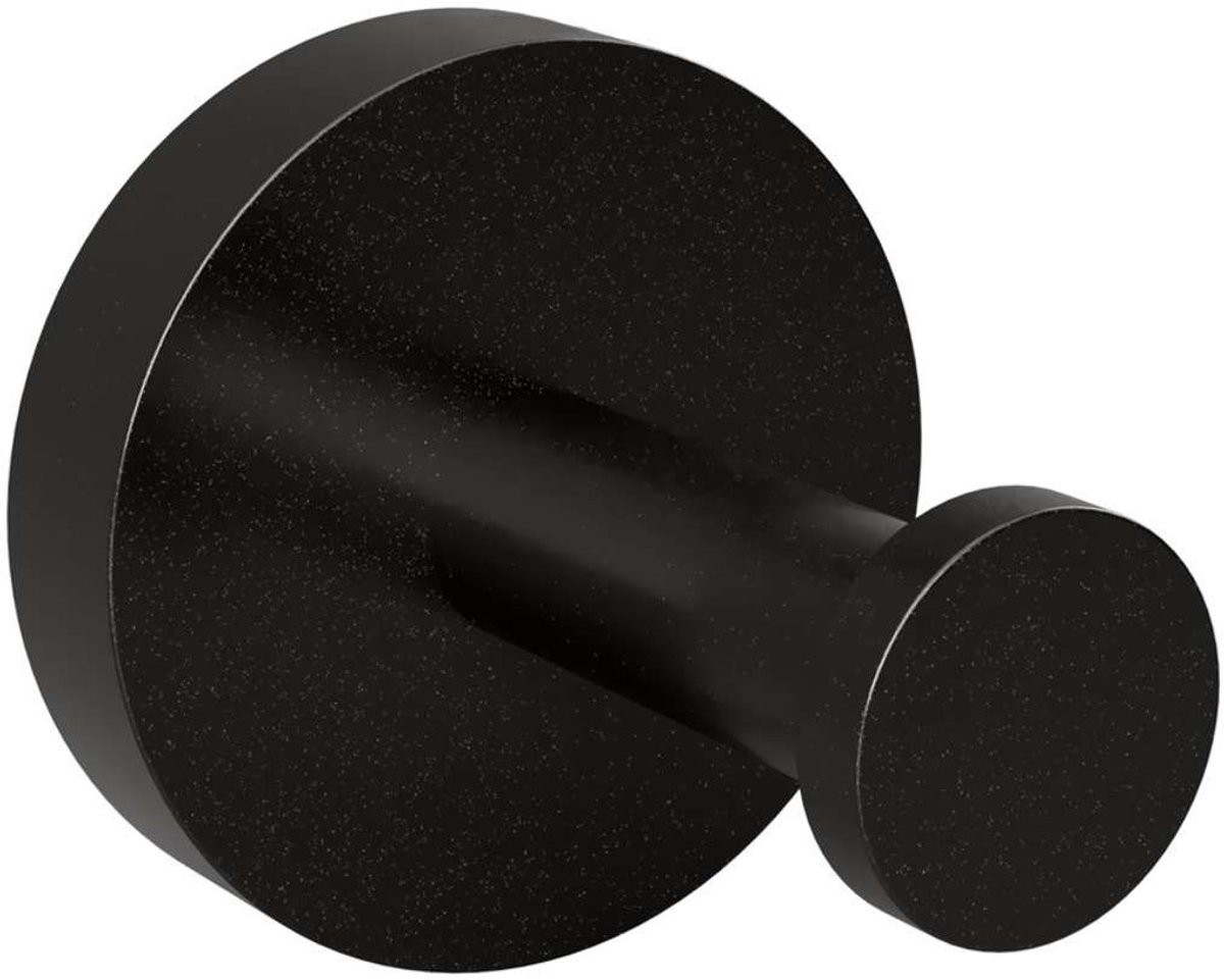 Sapho X-Round - Handdoekhaak, zwart XR203B