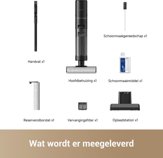 Robotstofzuiger D2-001 - 3 in 1: Stofzuigen, Dweilen en Vege