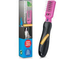 BluePet Professional Ontklitkam voor honden en katten | Ontklithaak, Ontklitmes, Ontklithark voor katten, Knopenverwijderaar voor katten, Ontklitkam voor honden, Verwijdert klitten en knopen