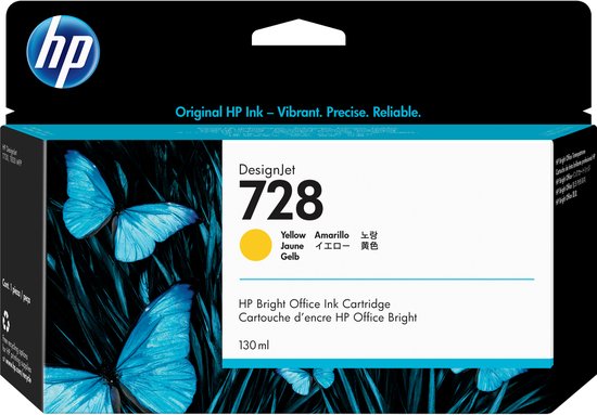 HP Original Ink Cartridge HP F9J65A Yellow