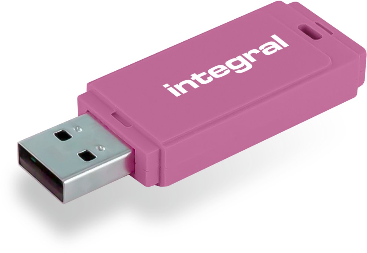 Integral 128GB USB2.0 DRIVE NEON PINK USB flash drive USB Type-A 2.0 Roze