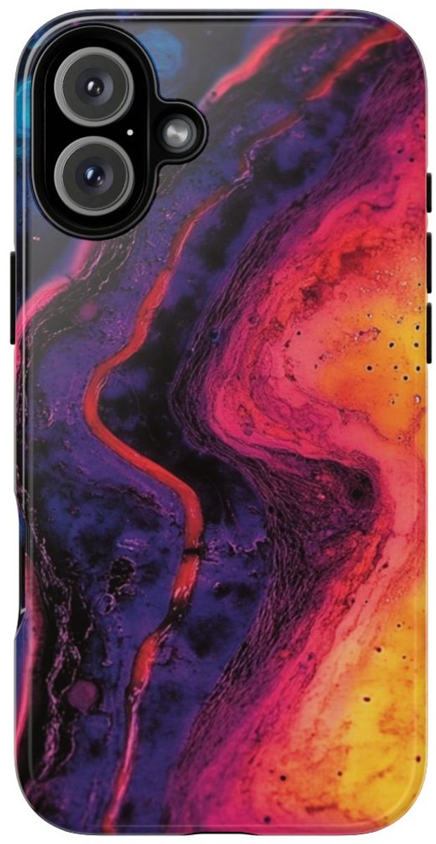 Abstracte Kleurrijke Vloeibare Kunst – Telefoonhoesje Geschikt voor iPhone 16 Plus