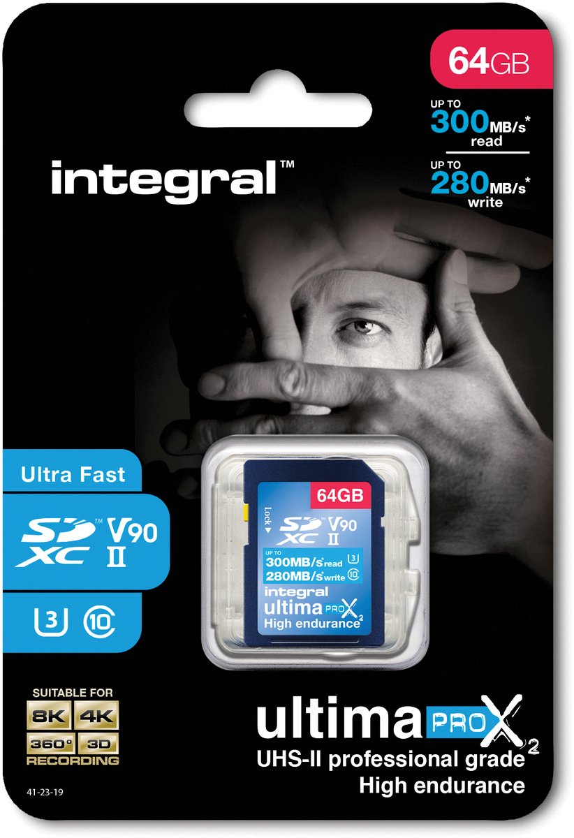 Integral UltimaPro X2 INSDX64G-300/280U2 flashgeheugen 64 GB UHS-II