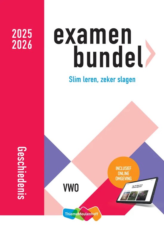 Examenbundel online + boek vwo Geschiedenis 2025/2026