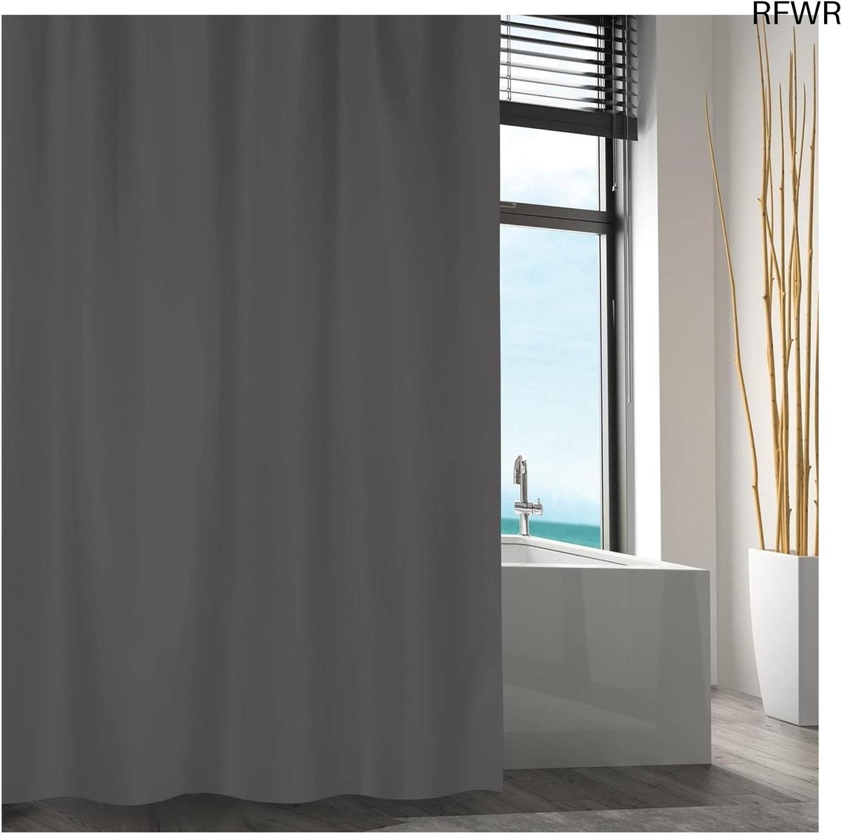 RFWR Polyester Gordijn 120 x 200 cm Antraciet - Voor Elegante Raamdecoratie