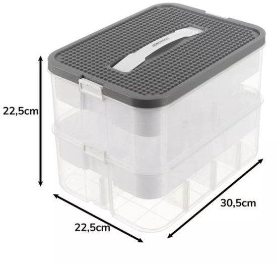 Kruzzel Stapelbox - Block box 2‑lagen – blokken eenvoudig opruimen - 15 liter — afbeelding 4