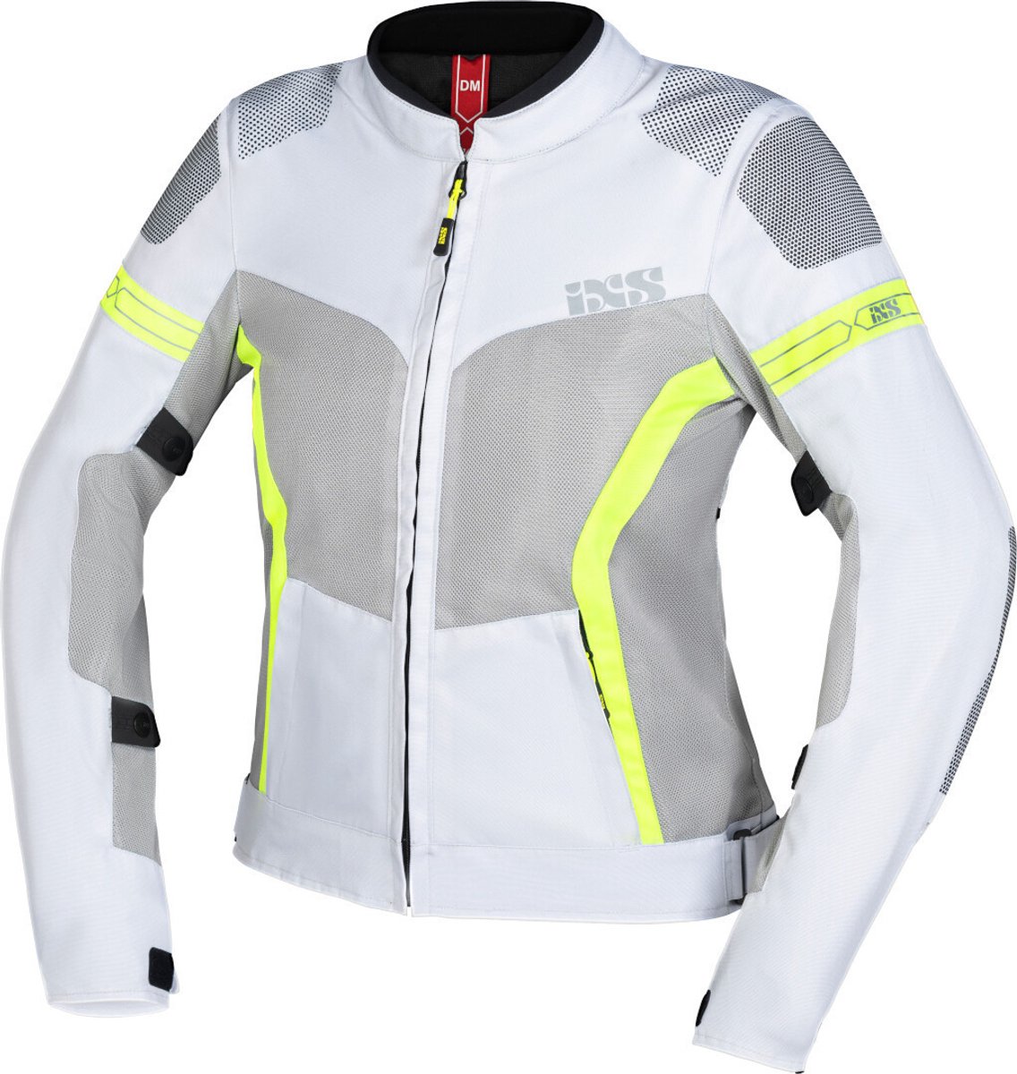 IXS Trigonis-Air Dames Grijs Geel Textiele Motorjas - Jas