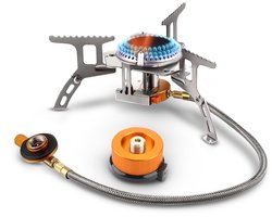 Ever Trex Gasbrander - Camping kooktoestel - Propaan - Butaan - 3500W - Op Gas - 1 Pits - Nood - Noodpakket - Campinggas - Gasvuur