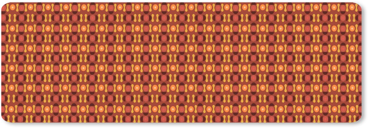 Muismat XXL 90x30 cm - Bureau onderlegger - Bureau mat Retro - Disco - Hippie - Bureaumat - Gaming mousepad xl - Bureaulegger groot - Computer deskmat