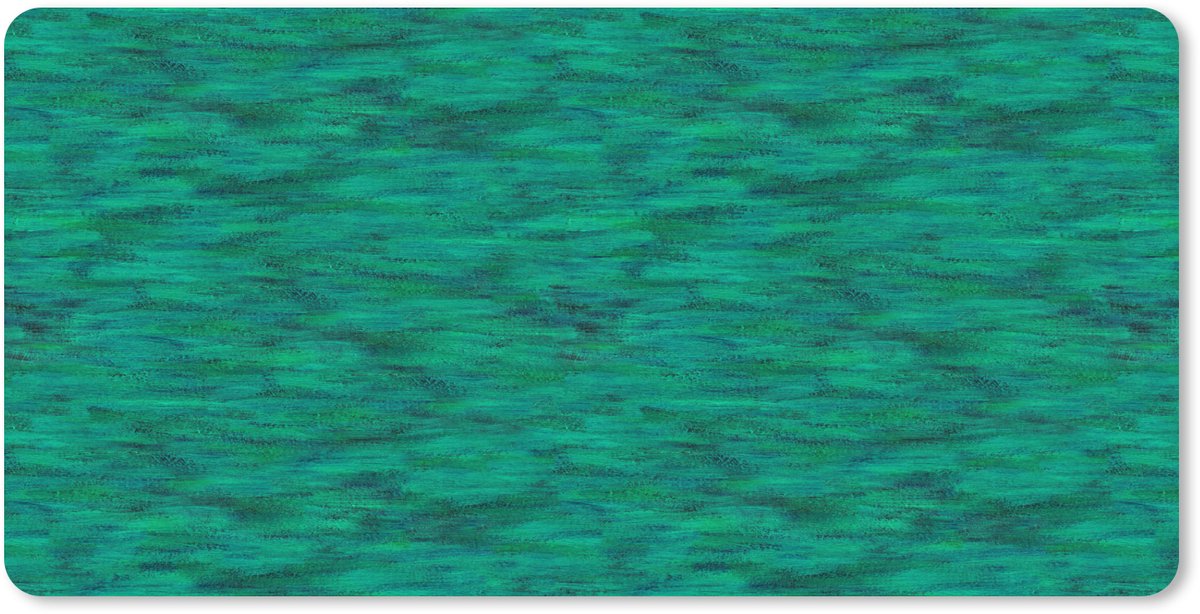 Muismat XXL 80x40 cm - Bureau onderlegger - Bureau mat Vloeiend - Olie - Texturen - Groen - Bureaumat - Gaming mousepad xl - Bureaulegger groot - Computer deskmat