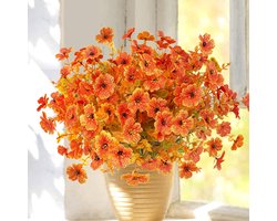 6 Bundels Herfstbloemen Kunstbloemen Herfst Als Echte Kunstbloemen Herfstdecoratie Herfstboeket Herfsttakken Zijden Bloemen Buiten Weerbestendig Herfstdecoratie Voor Buiten