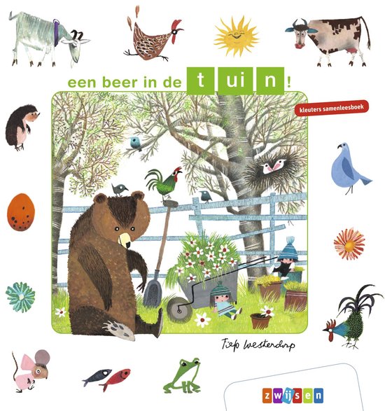 Kleuters samenleesboeken - een beer in de tuin! - cover