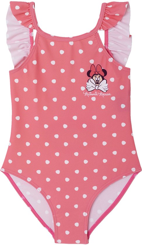 Foto: Vertbaudet badpak disney minnie met stippenprint