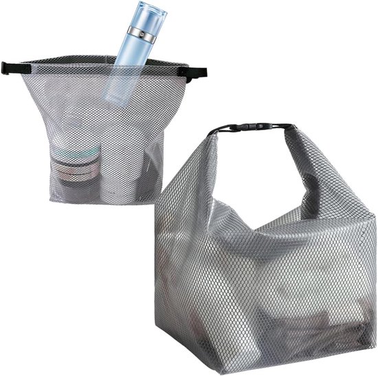 Toilettas - Delftsblauw - groot - LILA! HAARACCESSOIRES