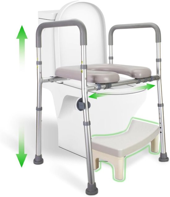 Toiletverhoger met Armleuning - Toiletstoel - Volwassenen