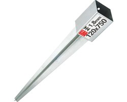 LUN FIX - Hameranker 120x120x2mm - Anker 750mm