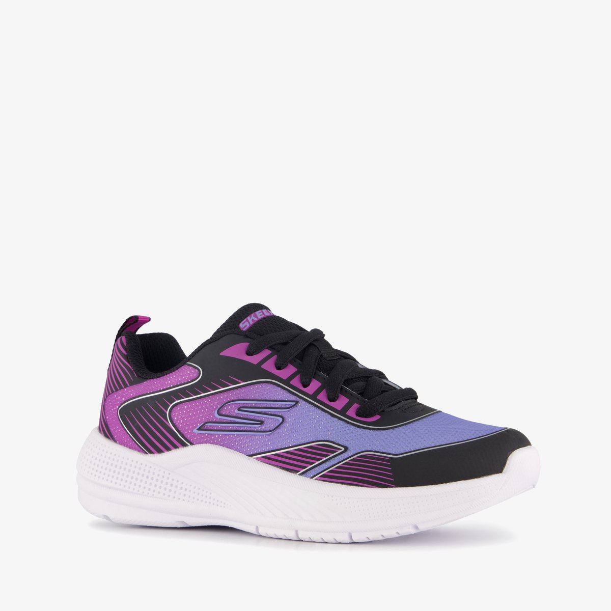 Skechers Microspec Advance meisjes sneakers paars roze Uitneembare zool