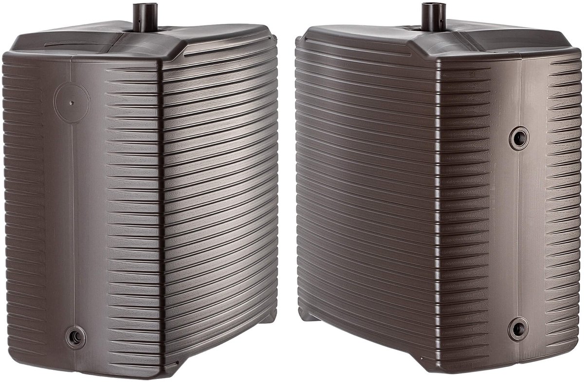 Regenton vierkant regenwatertank Maurano 300 liter antraciet van UV- en